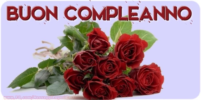 Buon Compleanno - Cartoline compleanno con rose