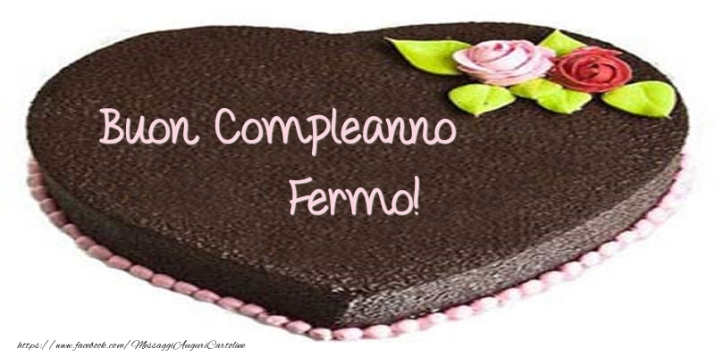 Torta di Buon compleanno Fermo! - Cartoline compleanno con torta