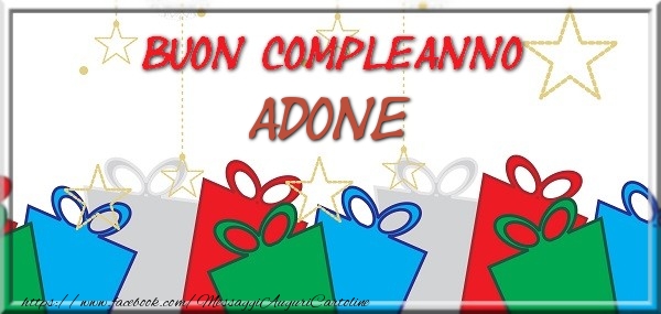 Buon compleanno Adone - Cartoline compleanno