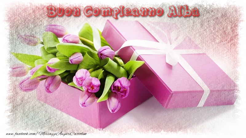 Buon Compleanno Alba - Cartoline compleanno