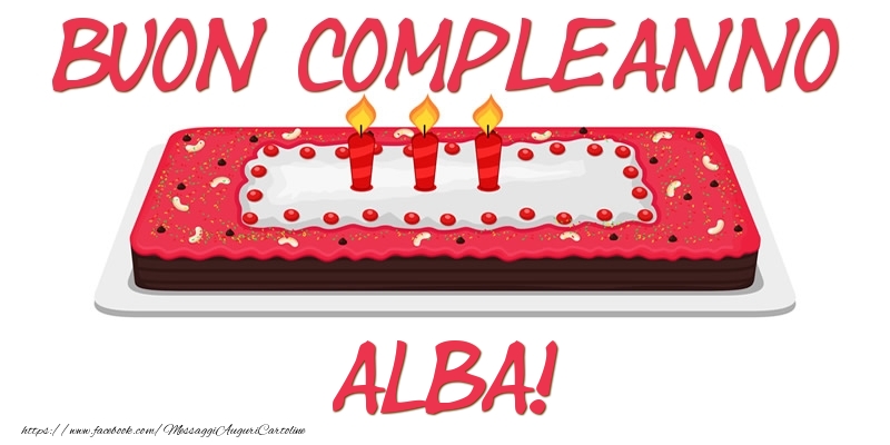 Buon Compleanno Alba! - Cartoline compleanno
