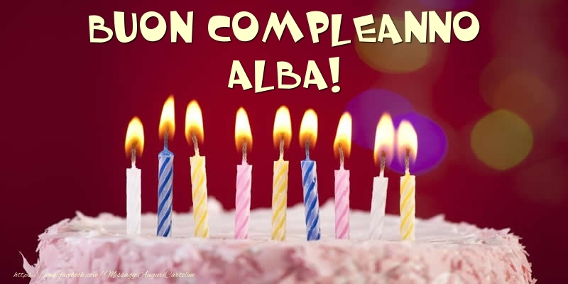 Torta - Buon compleanno, Alba! - Cartoline compleanno con torta