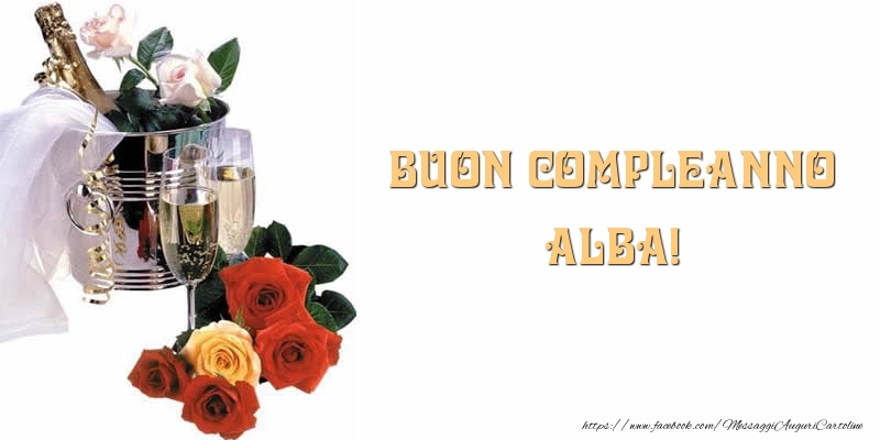 Buon Compleanno Alba! - Cartoline compleanno