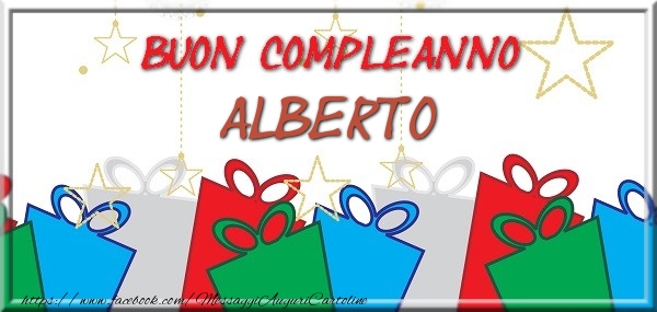 Buon compleanno Alberto - Cartoline compleanno