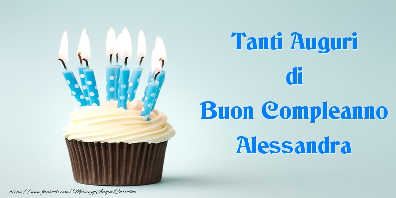  Tanti Auguri di Buon Compleanno Alessandra - Cartoline compleanno