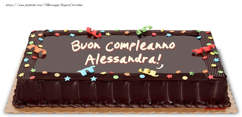 Torta di compleanno per Alessandra! - Cartoline compleanno con torta