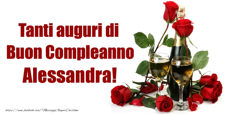  Tanti auguri di Buon Compleanno Alessandra! - Cartoline compleanno