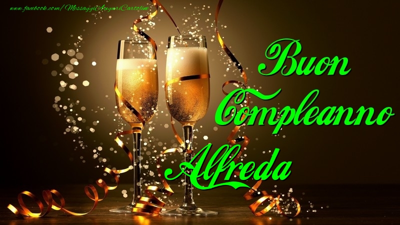 Buon Compleanno Alfreda - Cartoline compleanno