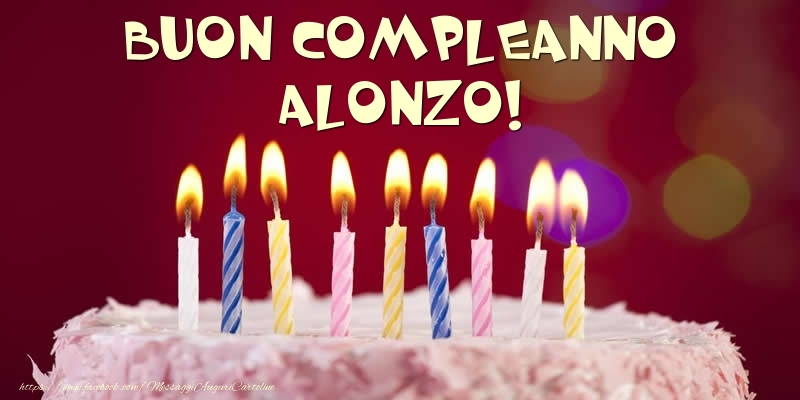 Torta - Buon compleanno, Alonzo! - Cartoline compleanno con torta