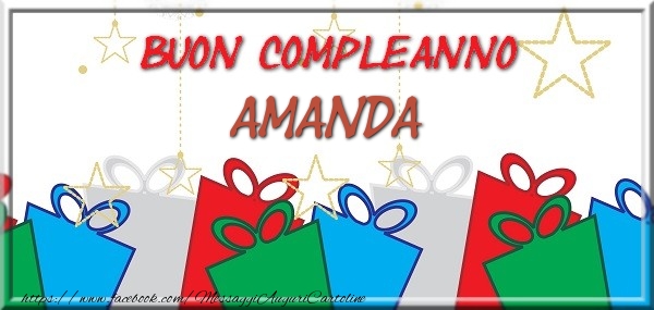Buon compleanno Amanda - Cartoline compleanno