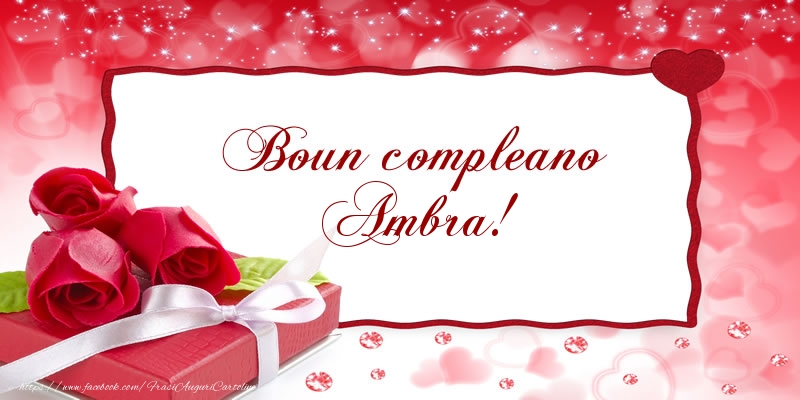 Boun compleano Ambra! - Cartoline compleanno
