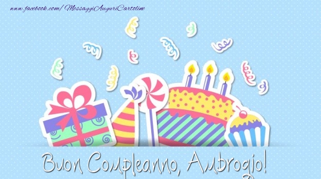Buon Compleanno, Ambrogio! - Cartoline compleanno
