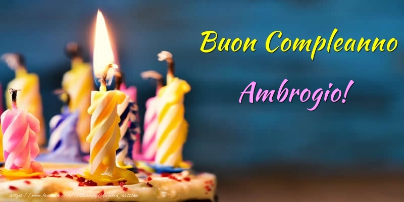 Buon Compleanno Ambrogio! - Cartoline compleanno