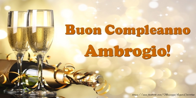 Buon Compleanno Ambrogio! - Cartoline compleanno