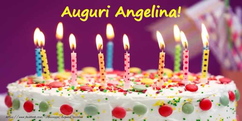 Auguri Angelina! - Cartoline compleanno