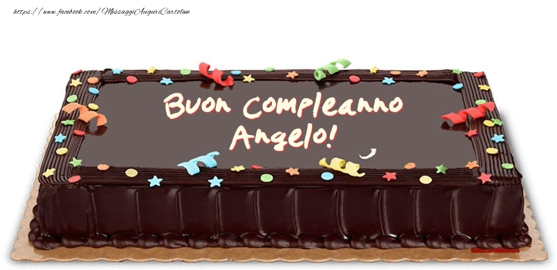 Torta di compleanno per Angelo! - Cartoline compleanno con torta
