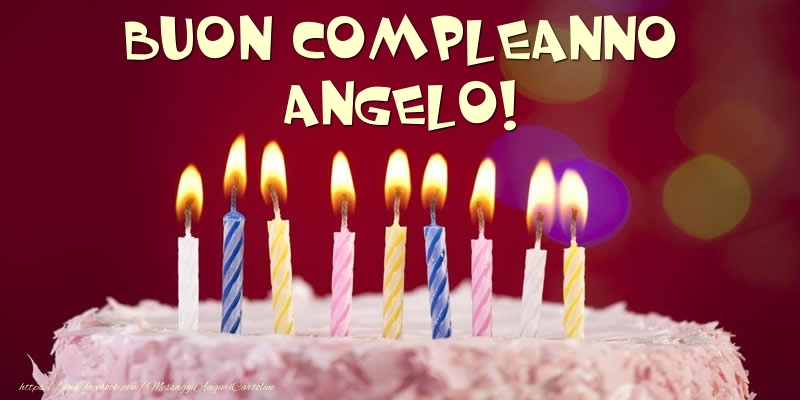 Torta - Buon compleanno, Angelo! - Cartoline compleanno con torta