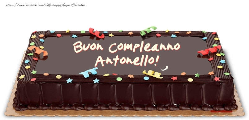  Torta di compleanno per Antonello! - Cartoline compleanno con torta