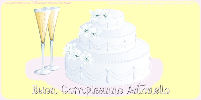 Buon compleanno Antonello - Cartoline compleanno