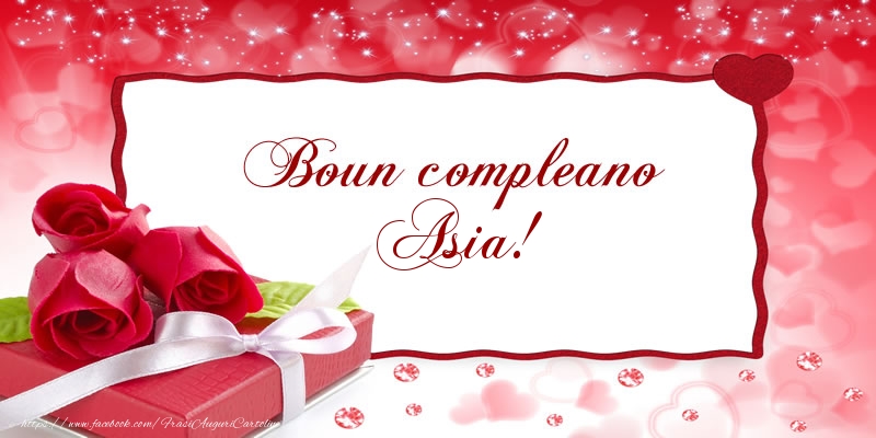 Boun compleano Asia! - Cartoline compleanno