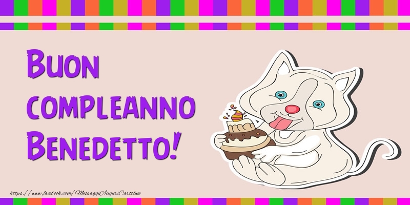 Buon compleanno Benedetto! - Cartoline compleanno