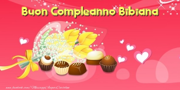 Buon Compleanno Bibiana - Cartoline compleanno