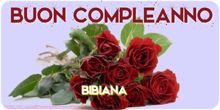 Buon compleanno Bibiana - Cartoline compleanno