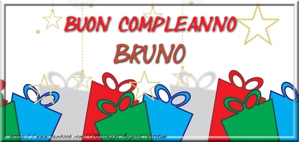 Buon compleanno Bruno - Cartoline compleanno