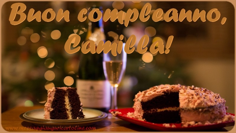 Buon compleanno, Camilla - Cartoline compleanno