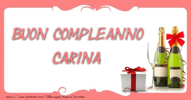 Buon compleanno Carina - Cartoline compleanno