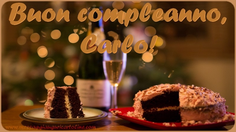 Buon compleanno, Carlo - Cartoline compleanno