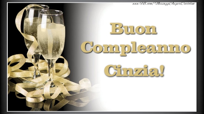 Buon Compleanno, Cinzia - Cartoline compleanno