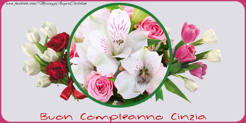 Buon compleanno Cinzia - Cartoline compleanno