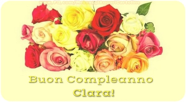 Buon Compleanno, Clara - Cartoline compleanno