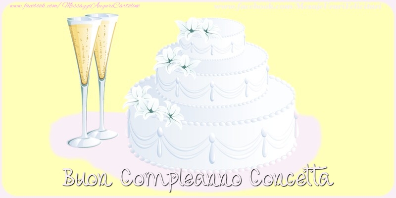 Buon compleanno Concetta - Cartoline compleanno