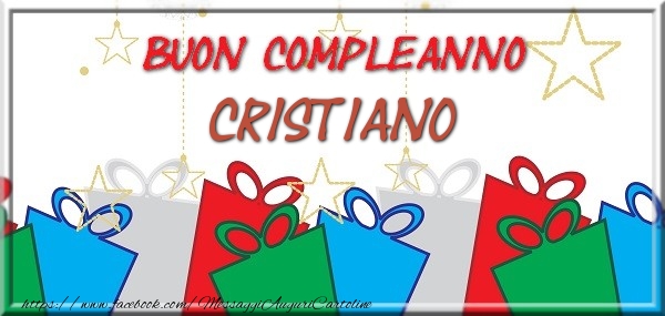 Buon compleanno Cristiano - Cartoline compleanno