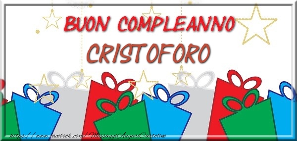 Buon compleanno Cristoforo - Cartoline compleanno