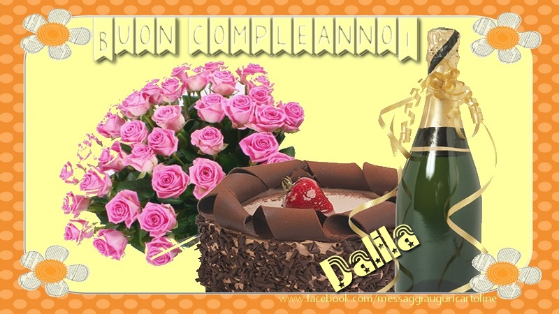 Buon compleanno Dalila - Cartoline compleanno