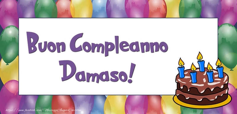 Buon Compleanno Damaso - Cartoline compleanno