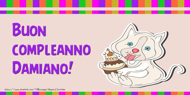 Buon compleanno Damiano! - Cartoline compleanno