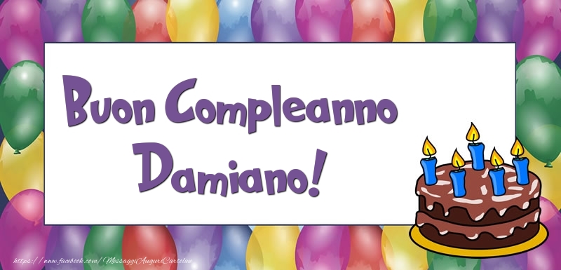 Buon Compleanno Damiano - Cartoline compleanno