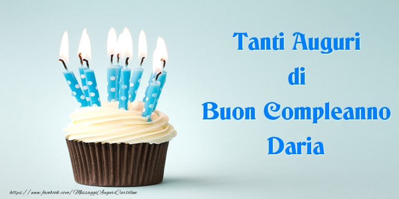  Tanti Auguri di Buon Compleanno Daria - Cartoline compleanno