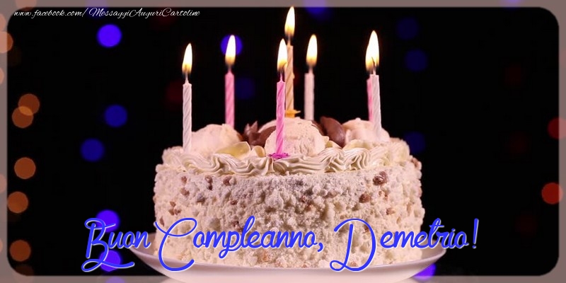 Buon compleanno, Demetrio - Cartoline compleanno