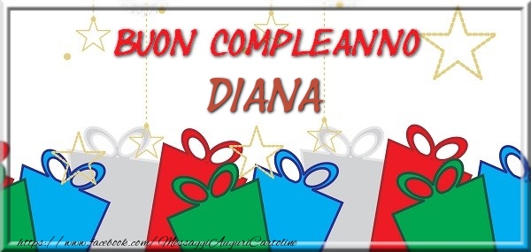 Buon compleanno Diana - Cartoline compleanno