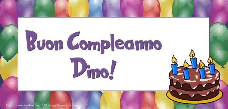 Buon Compleanno Dino - Cartoline compleanno