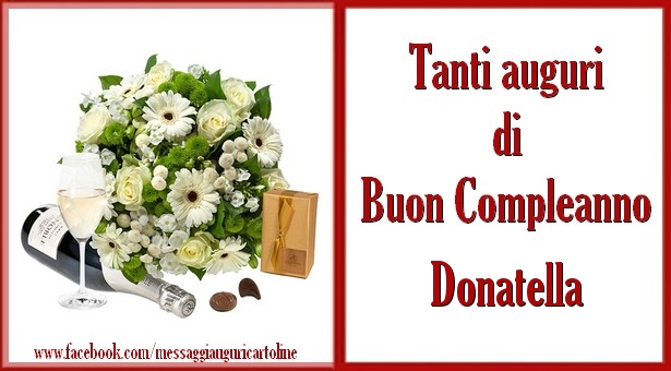  Tanti auguri di Buon Compleanno Donatella - Cartoline compleanno