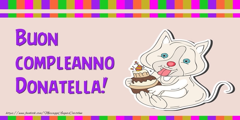 Buon compleanno Donatella! - Cartoline compleanno
