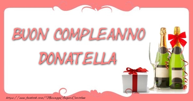 Buon compleanno Donatella - Cartoline compleanno