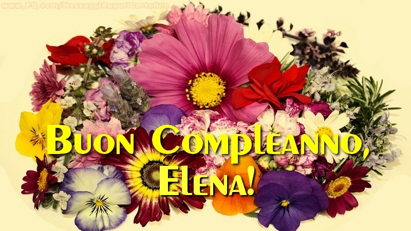 Buon compleanno, Elena! - Cartoline compleanno