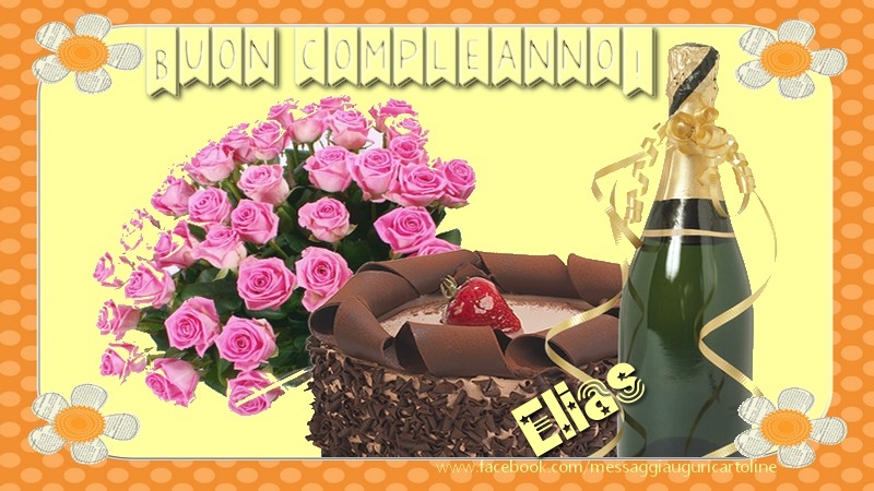 Buon compleanno Elias - Cartoline compleanno